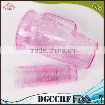 NBRSC Set of 5 Pcs Plastic PS Cold Water Jug Water Kettle Hollow Drinking Bottle PP Pot Double Layer Watering Can photo-5