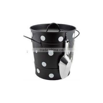 Ice Bucket with White Dots