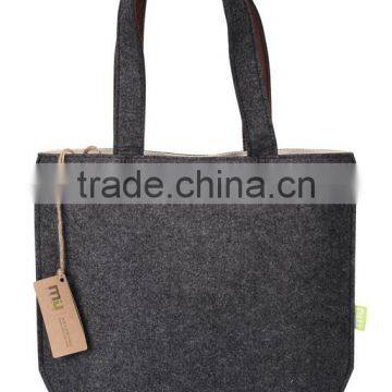 alibaba china suppliers OEM eco friendly handmade felt non woven shopping ladies handbag tote bags