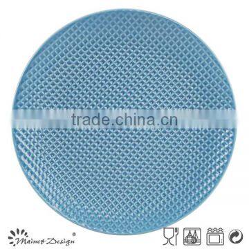 Ceramic Stoneware Crockery Emboss New Design Dish Plates photo-3