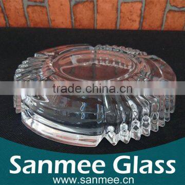 High Quality Round Glass Ashtray Outdoor Designer Ashtray photo-2