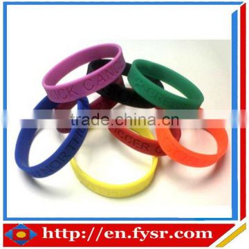 special colored silicone sport wrisband for boys