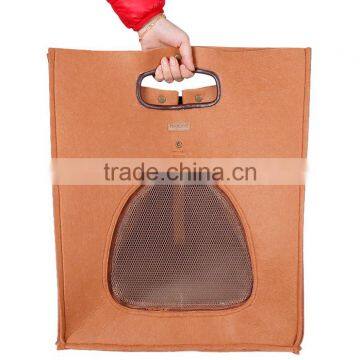 Cheap 100% Wool Handmade Pet Carrier Cat Carrier Bag in Stock photo-2