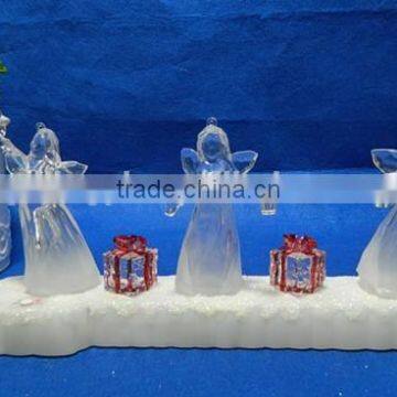 Clear Acrylic Led Color Changing Music Angel for Decoration photo-2
