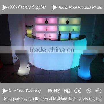 Popular RGB Color Changing Led Bar Tables,Festival Plastic Led Bar Furniture