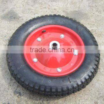Air Wheel 14x4 Tool Cart Ues Wheels Rubber Wheel 4.00-8 With Steel Rim photo-4