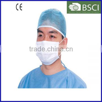 TJSQ-0004 Non-woven Fabrics Ear Loop 4ply Surgical Face Mask