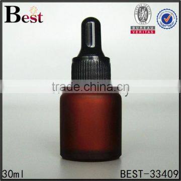 30ml High Quality Cosmetic Essence Oil Perfume Glass Bottle Big Rubber Gold Aluminum Dropper Bottle Glass China Suppliers photo-2