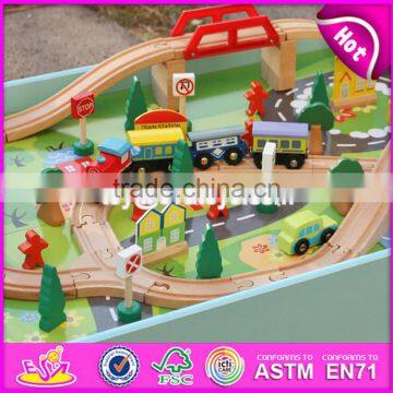 Top Fashion Funny Activity Toys Wooden Kids Toy Train W04C071-S photo-6