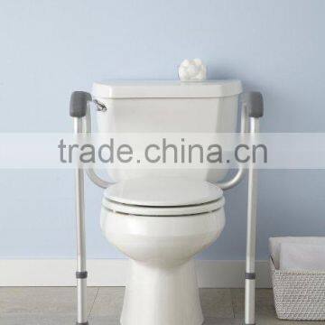 Adjustable Metal White Stand Alone Toilet Safety Rails photo-6