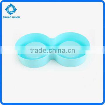 High Quality Double Plastic Travel Dog Food Bowl photo-2