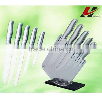 5 pcs knife set with block