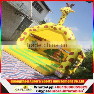 2017 New design cute giraffe jumping bouncer with high quality