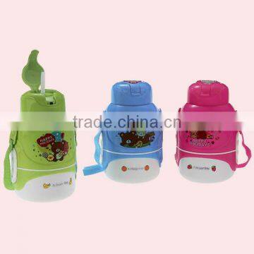 850ML Food Grade portable Kid's Plastic Water Bottle with rope