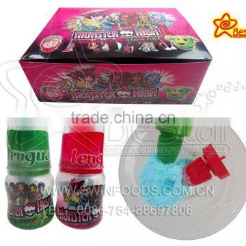 Funny Baby Bottle Tongue Lollipop With Sour Powder Candy