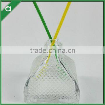 Engraved Triangle Yurt Glass Bottle for 80ml Reed Diffuser Oil photo-2