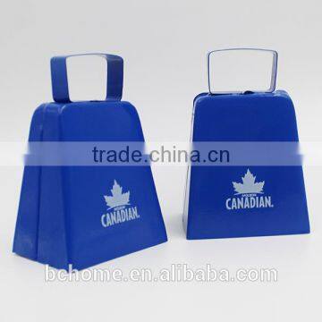 High Quality Paint Cow Bell with Logo and Color Customized for Home Decoration,Custom Logo Printed Handle Metal Cow Bell