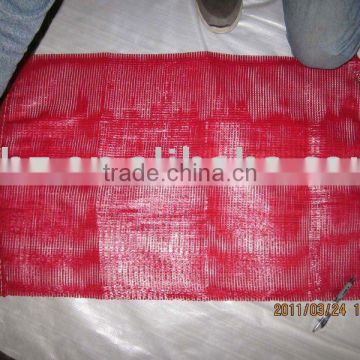 pp tubular mesh bag, shinny red color! good strength! competitive prices!