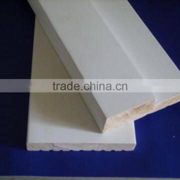 Decoration picture frame moulding, white PU painted & Primed MDF moulding