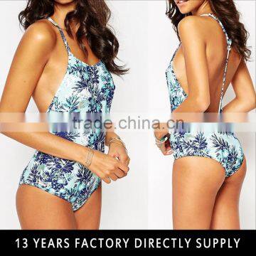 2015 New Summer Women Swim Suit Lycra Bodysuit