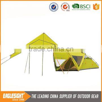 Best 3 Season Family Outdoor Camping Tent With Big Tarp Rain Shelter