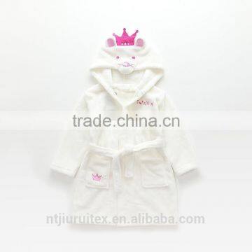 100% Polyester Animal Shape Kids Hooded Bath Robe,kids Bathrobe, Children Bathrobe photo-3