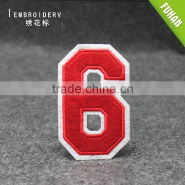 Chenille Number Embroidered Label and Embroidery Patch for Clothing photo-5