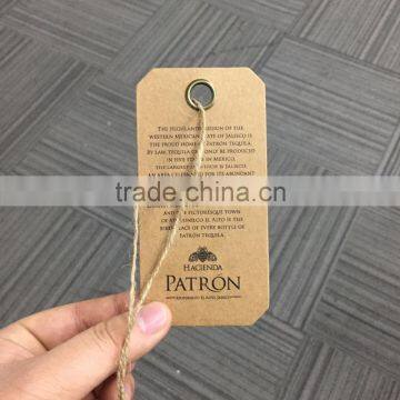 2016 high quality fancy kraft paper Hang Tags Swing Tags