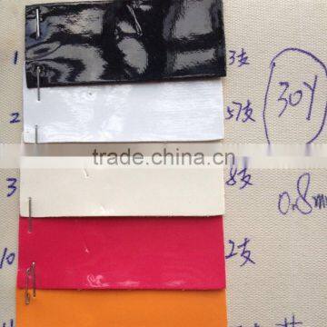 A Grade PVC Mirror Face Leather Stock lot For Shoes and bags