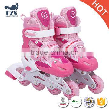 Roller Skate Shoes PVC wheel Inline Skate Shoe Flashing Roller Speed Skate