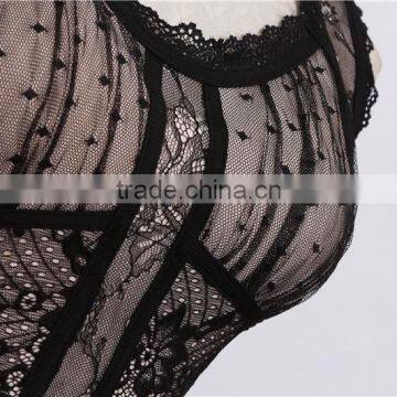 2015 New Elegant Fashion Black Lace Bandage Print Dress Bodycon Cute Girl Evening Party Dress photo-3