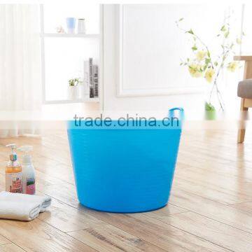 Plastic Laundry Basket With Handle Dirty Clothes Storage Basket photo-2