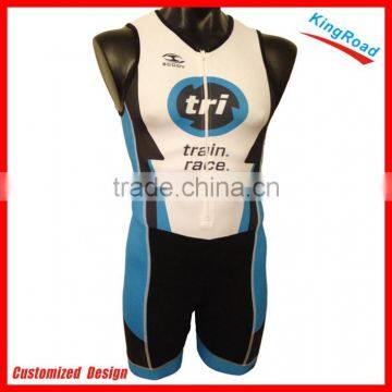 Dry fit and compression fitness tri suits, 2 pieces/ one piece suits with flat lock stitiching, specialized tri suit wear