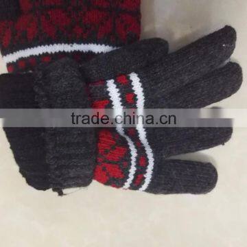 Jacquard Warm Sheep Wool Gloves