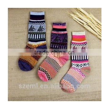 Warm Home Furnishing socks personality folk style pastoral system of tube socks.