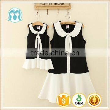 2017 new design wholesales price mother and daughter dress designs