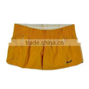 Cheap Price Solid Color Women Boardshorts/beach Shorts With Embridery
