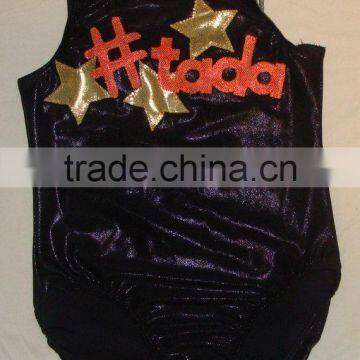 Gymnastics Leotard Girls custom made leotards Black mystique "tada"