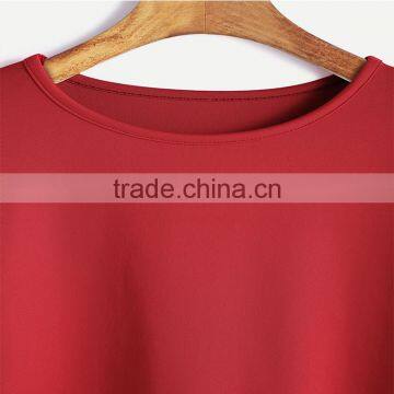 China Factory Custom Woman Clothing Summer Woman T-shirt Fashion Short Sleeve T-shirt photo-4