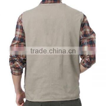 2015 Wholesale Portable Spring Man's Multi Pocket Vest photo-3