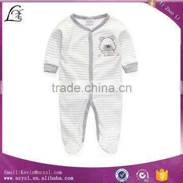 wholesale high quality fabric animal jumpsuit baby jumpsuit with printing children clothes