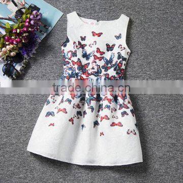 2015 New Design Ruffle Chiffon Flower Girl Dress photo-5