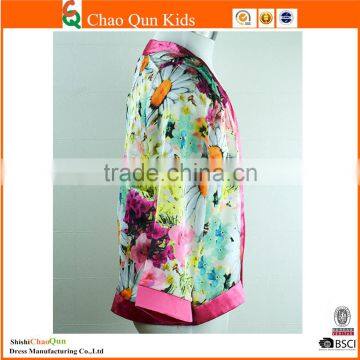 2017 Girls Flower Suncreen Cardigan Design Salwar Kameez for Children photo-2