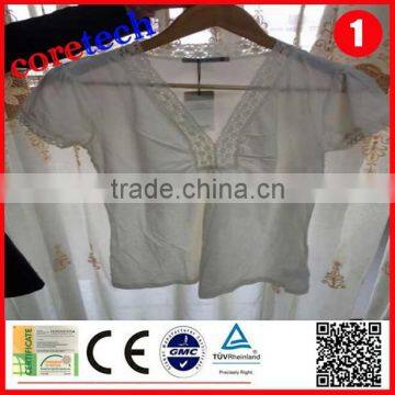 Hot Sale High Quality V-neck Nice White Shirt photo-2