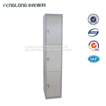 Factory direct sale 3 door small steel wardrobe lockers storage cabinets