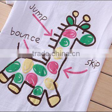 Oem Factory Women Foaming Print Round Neck t Shirt photo-3