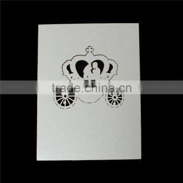 Paper Wedding Party Name Place Cards Crown Hollow Off-white photo-2