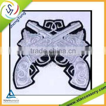 wholesale custom embroidery patch and patches embroidery gun patch