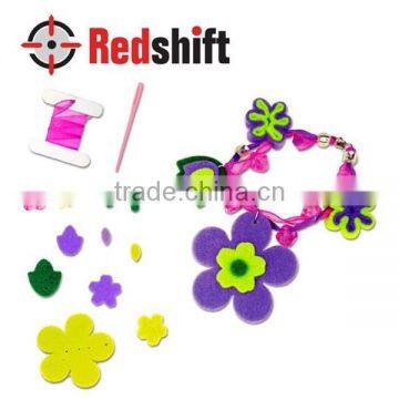 Children Crafts Felt Jewelry Flower Bracelet Cut Price photo-3
