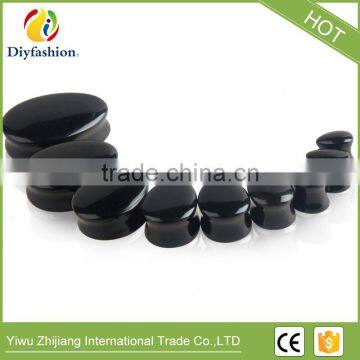 Fashion 7 Colors 5mm to 25mm Stone Drop Shape Ear Plug photo-5
